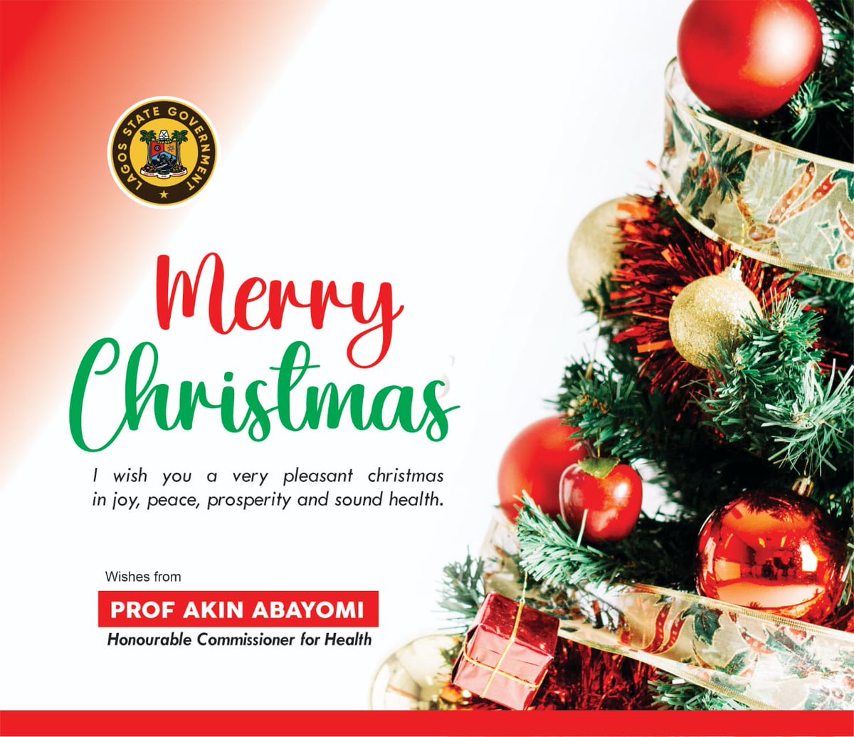 Wishing all Lagosians a very pleasant Christmas in joy, peace, prosperity and sound health. #MerryChristmas2023 @jidesanwoolu @JokeSanwoolu @drobafemihamzat @followlasg