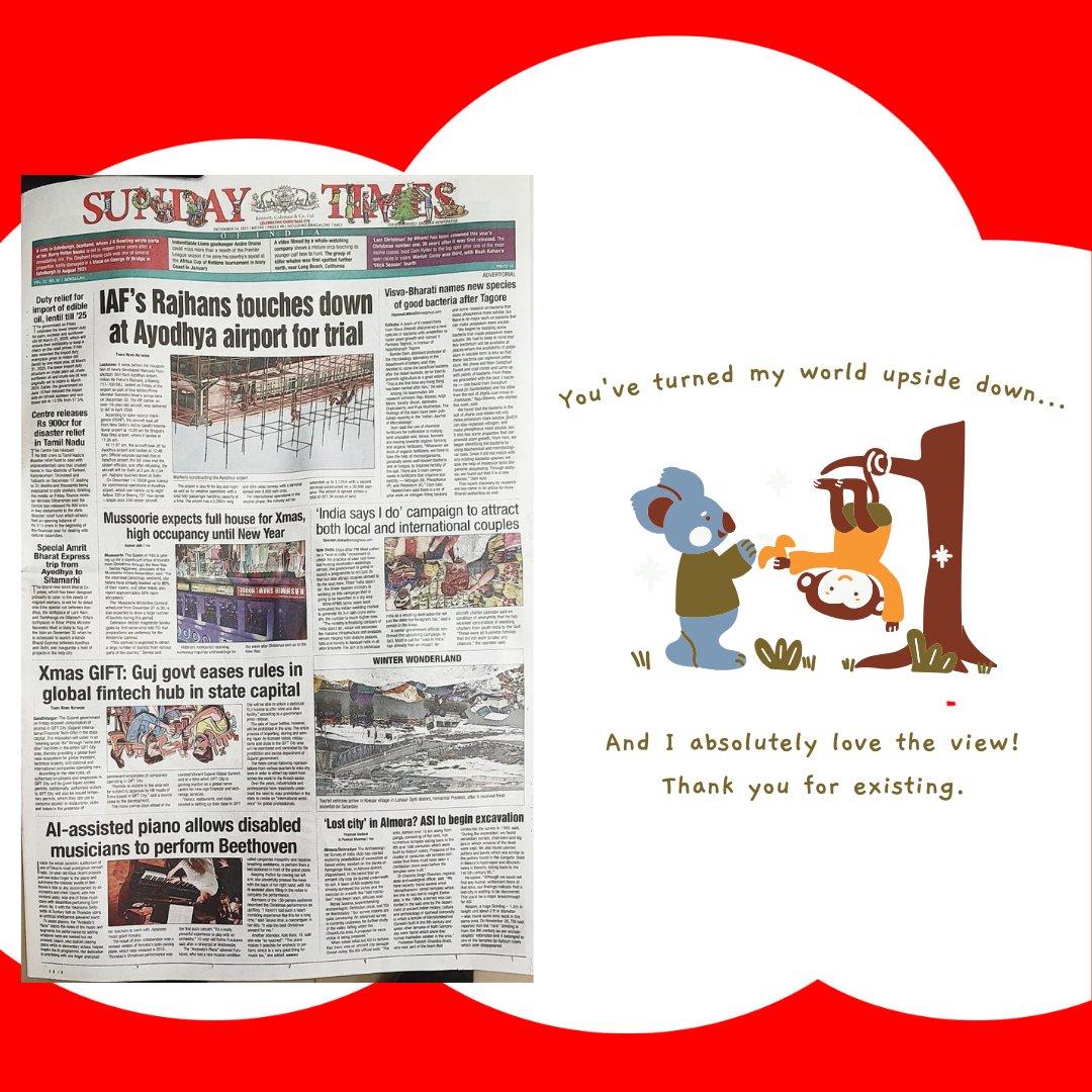 ChoiceFresko's tweet photo. 24/12/23

Sundays Times 

Just Changed my day 
upside - Down
🤣🤣🤣🤣🤣

#timesofindia #Newspaper https://t.co/G0XVUMLHYu