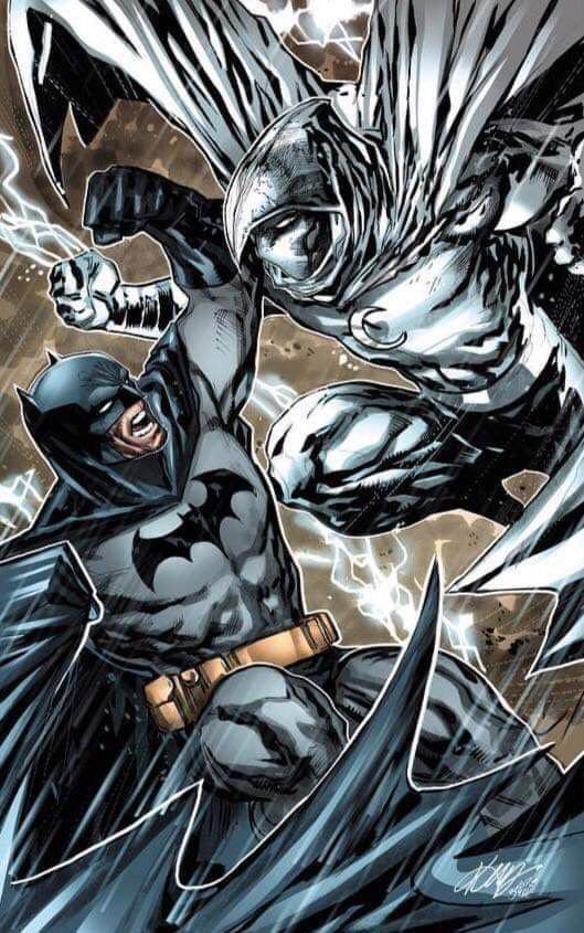 PhilSpidermain's tweet photo. Merry Cape Shizz Debate 

Who wins?

Moon Knight vs Batman

(Happy Christmas Eve) https://t.co/0L1GLiBbgd
