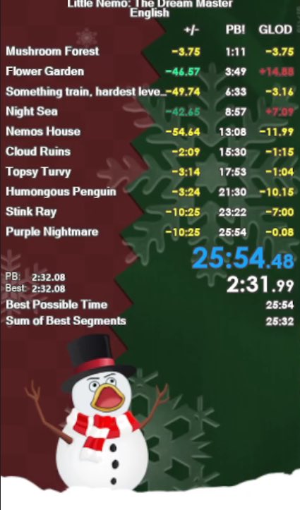 New speedgame. My first 2 finished Nemo runs🦍🐸🦎🐝🐀