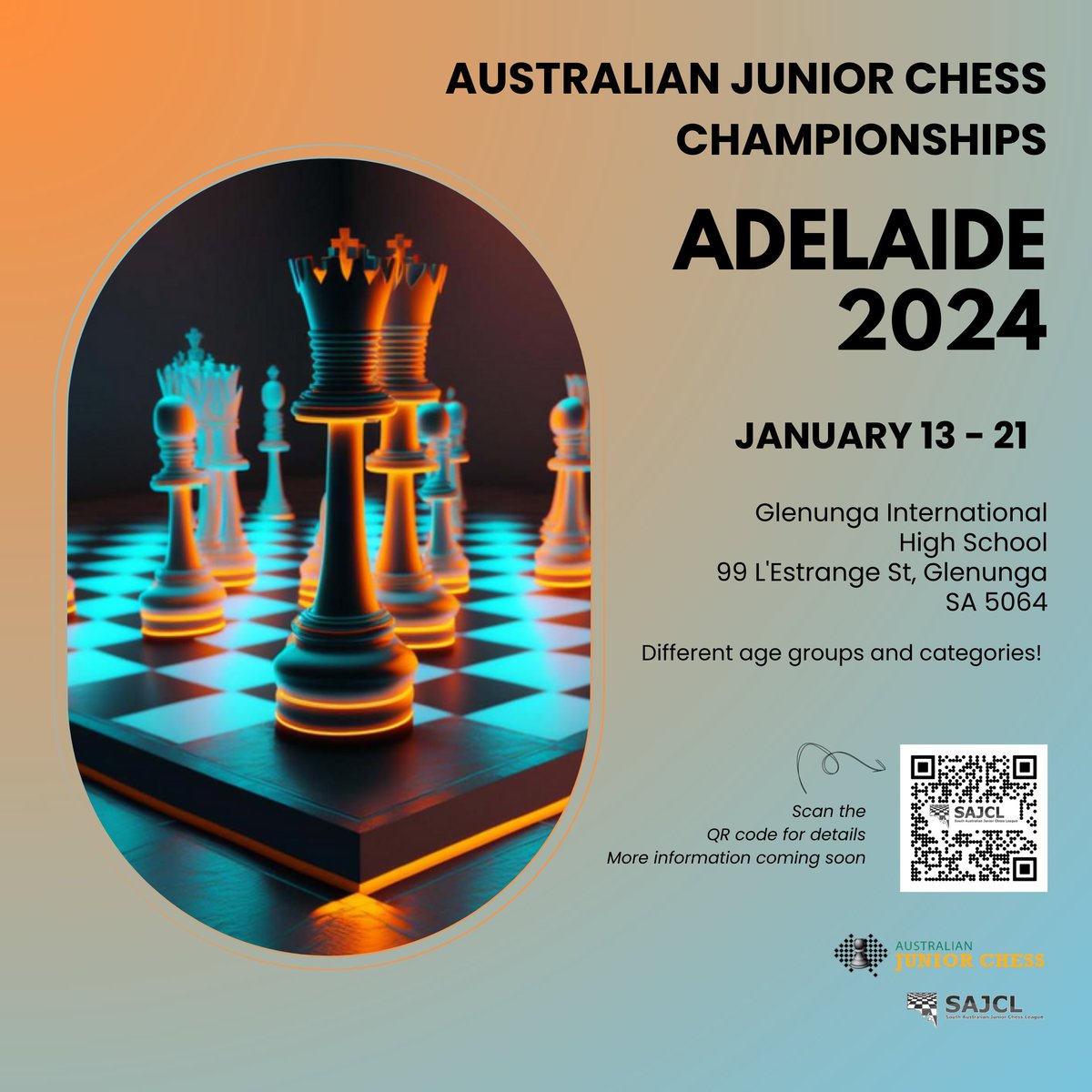 sachessau's tweet photo. All I want for Christmas is ...... Tickets to the:
- Australian Allegro Chess Championships
- Australian Chess Championships
- Australian Junior Chess Championships
#SACA #Chess #Adelaide #AusChess #SAJCL #JuniorChess https://t.co/Mvom1Nr9Ij