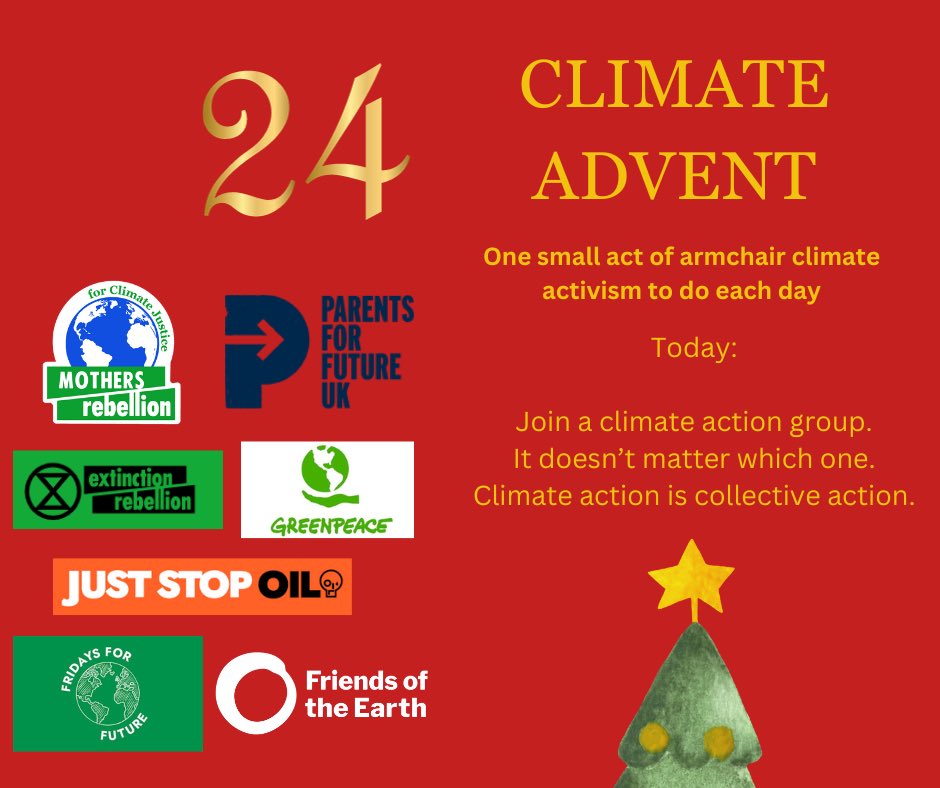 Day 24

The grand finale.

This marks the end of Activist Advent

Have a joyous, gratitude filled Christmas, embracing the beauty that exists in the world

And, crucially, all that we must save

🌍🙏🎄💚

Missed the other days? 🧵👇