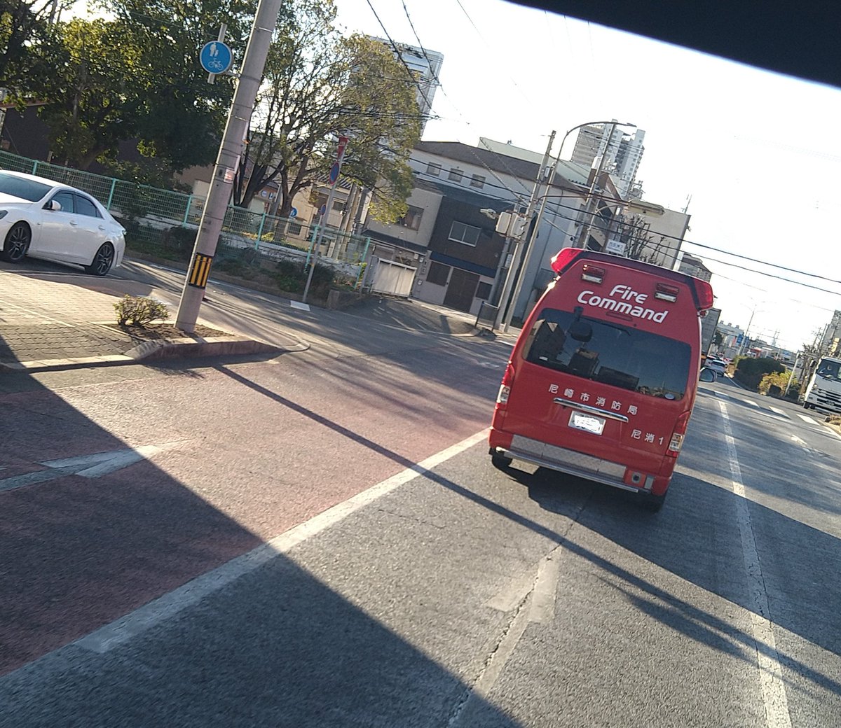 TAKAINO_DAME's tweet image. 先日  前を走ってた。それだけ😁
#FireCommand #尼崎市消防局