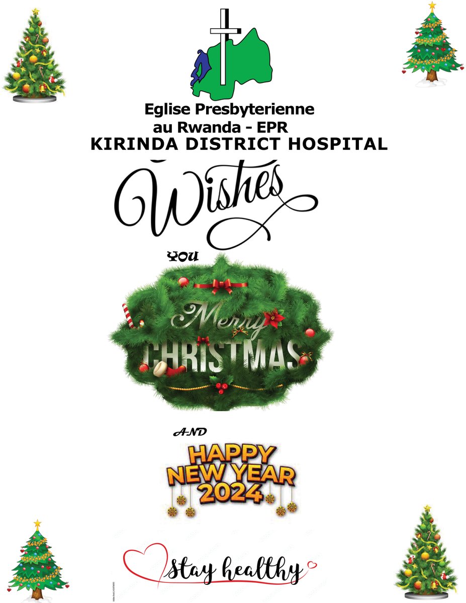 HospitalKirinda's tweet photo. Tubifurije iminsi mikuru myiza n'umwaka mushya muhire #2024.
#UbuzimaBwiza ni isoko y '#umunezero n' #ibyishimo , tubuharanire twese ntawe usigaye inyuma. https://t.co/XdhrRQODc6