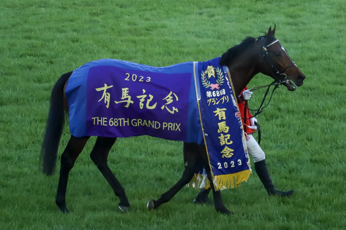 PurpIeandYellow's tweet photo. 2023/12/24
中山競馬場11R  #有馬記念(GI)
勝ち馬:#ドウデュース 号(3枠5番)
勝利騎手:#武豊 騎手(4勝目)

表彰式のプレゼンターは、#長澤まさみ さんが務められました。
関係者の皆さま、おめでとうございます。 https://t.co/34Ma4Lnv8Z