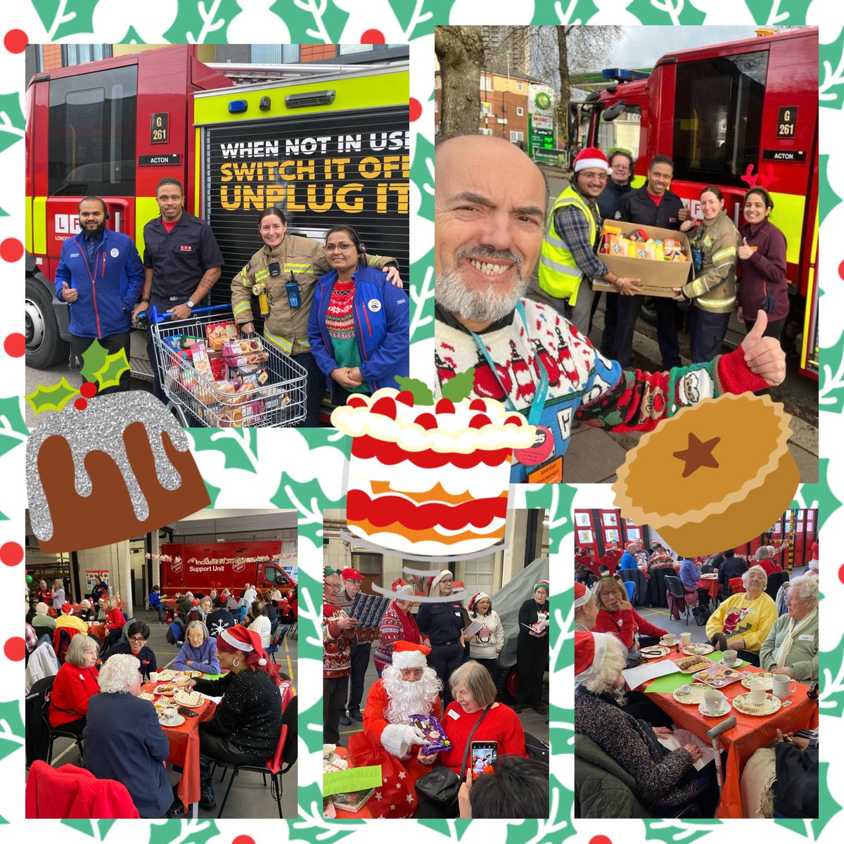 Thanks to the kind generous donations from @Tesco Acton Vale, @sainsburys Horn lane & @Morrisons Acton we were able to host a Christmas party to remember for our senior local residents. #community #togetherness #ActonFireStation #notjustfires🎄🥰