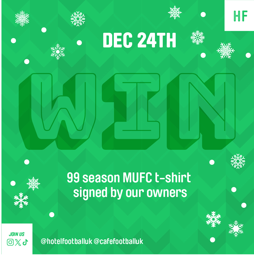 hotelfootballuk's tweet image. THE 24TH DECEMBER IS FINALLY HERE!🎅👏

WIN a 99 season MUFC shirt signed by Gary and the gang!👀

To enter, follow the steps below!

Get entering and GOOD LUCK!🤩⁠

#competition #countdowntochristmas #enter #giveaway #hotel #football #hotelfootball #oldtrafford #manchester #uk