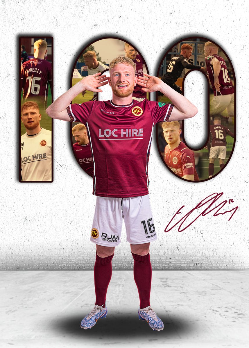 𝗦𝗧𝗘𝗡𝗛𝗢𝗨𝗦𝗘𝗠𝗨𝗜𝗥 𝗙𝗖 | 𝗛𝗨𝗡𝗗𝗥𝗘𝗗 𝗖𝗟𝗨𝗕

Congratulations to  <a href="/EuanOReilly1/">Euan O'Reilly</a> on being the latest player to reach 100 games for the club

Well done sir, here's to 100 more!

#WeAreWarriors⚔️