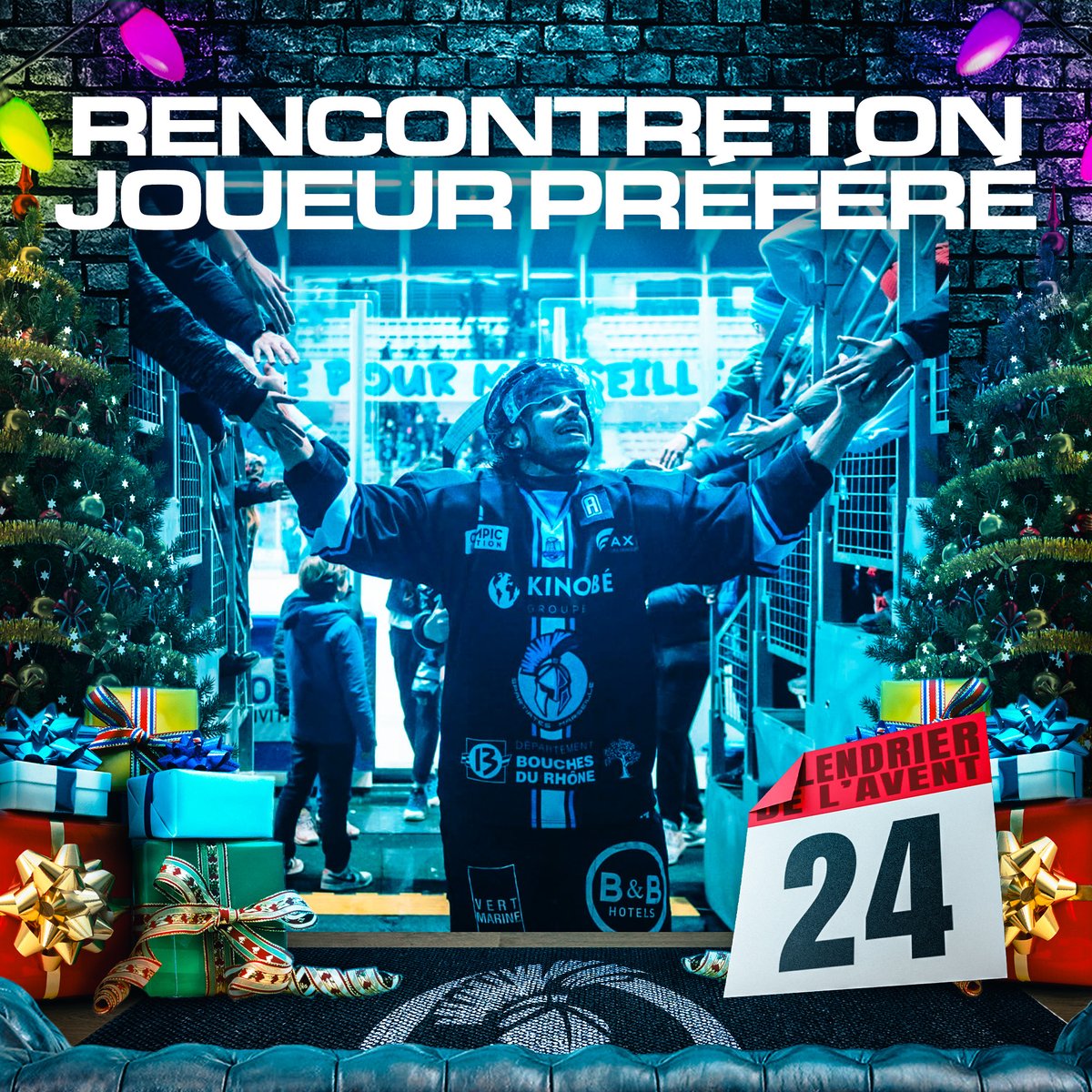 𝐂𝐀𝐋𝐄𝐍𝐃𝐑𝐈𝐄𝐑 𝐃𝐄 𝐋'𝐀𝐕𝐄𝐍𝐓 - 𝐉𝟐𝟒 🎁

Tentez de remporter une rencontre avec votre joueur préféré tout en découvrant tous les recoins de la patinoire à ses côtés ! 😍

Pour participer : 

📲 RT + Follow <a href="/SpartsMarseille/">Spartiates de Marseille</a>

Bonne chance à tous ! 🍀