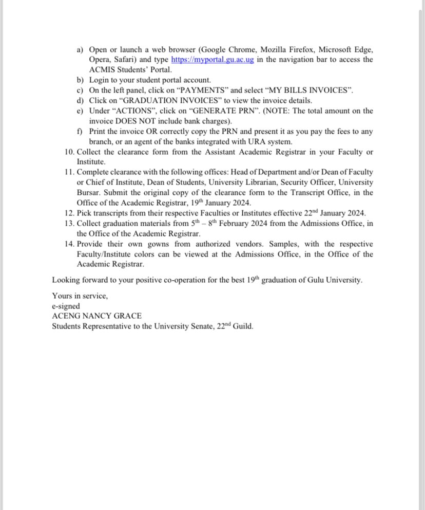 DrBerlinerMD's tweet photo. I would like to thank the @GuluVarsity management for implementing the council resolutions following the 18th Graduation earlier this year and the ACMIS for resolving issues related transcript Design.
Glad that transcripts will be ready 2 weeks prior to Graduation 🤭🥰❤️
#GUDB https://t.co/tYVVZiMR4J