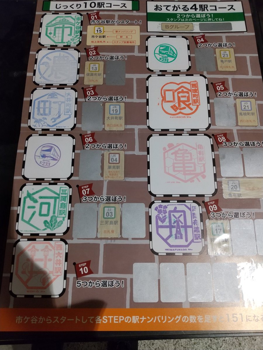 Toriumusan's tweet photo. 全コンプしました。潮見から浮間舟渡まで行かせられるという素晴らしい体験(？)ができたので良かったです
#駅ナンバリングスタンプラリー https://t.co/we4OfBQhel