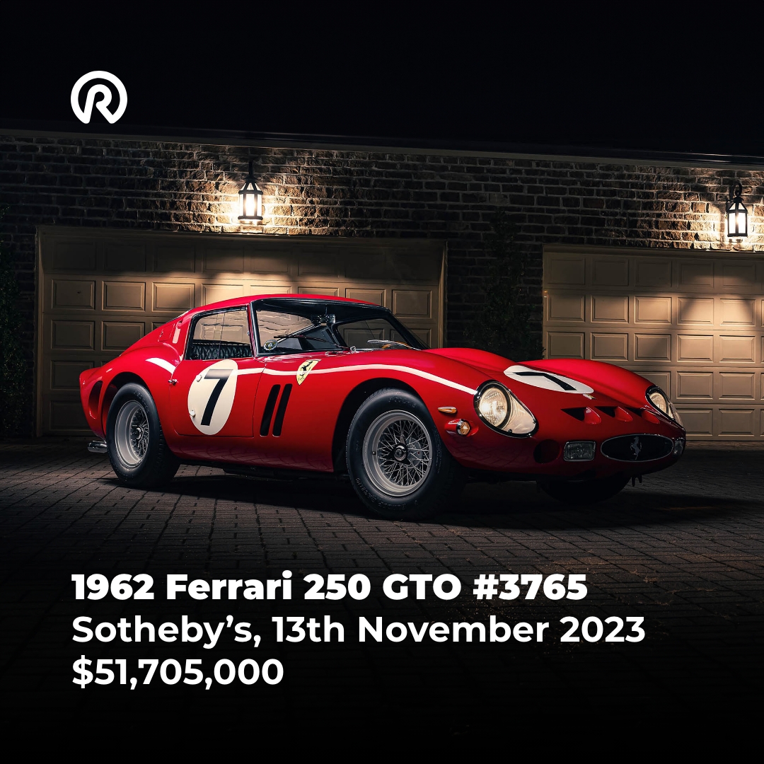 roarington_meta's tweet photo. 🚗💎 2023’s Top 10 Most Expensive Cars at International Auctions: A year of record-breaking sales, with nearly all cars crossing the $10M mark! Ferrari leads with 6 in the top 10. Stay tuned for more insights from Cliff Goodall and Roarington.

#ClassicCars #CarAuction https://t.co/s2LdbOamL6