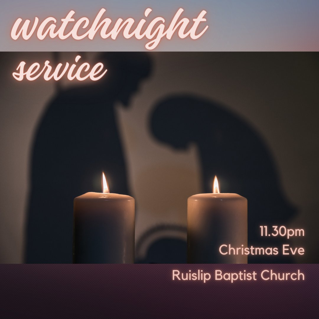 Happy Christmas Eve! Join us tonight as we meet at 11.30pm to welcome in Christmas Day. A short reflective service to quietly focus on God’s gift of His Son.