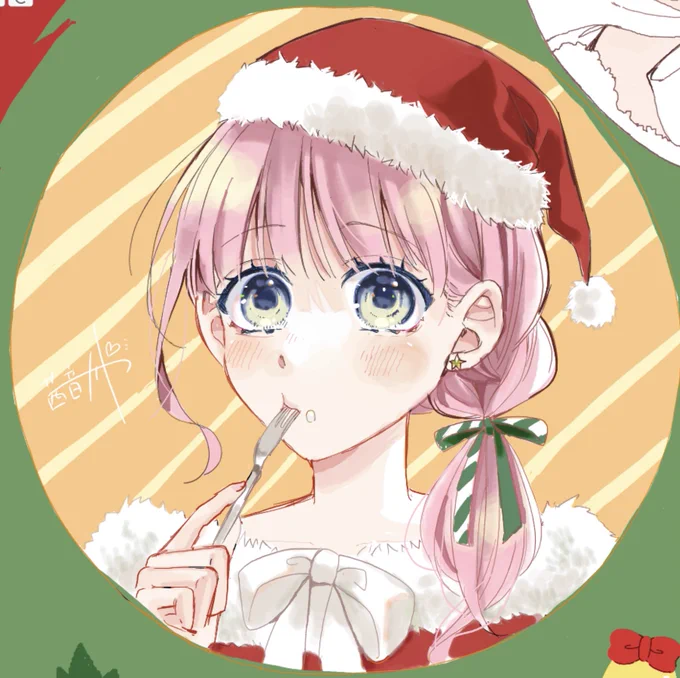 メリークリスマスイブハロウィンに引き続きお友達の作家さんたちと絵茶しましたみなさまよいクリスマスを～!! 