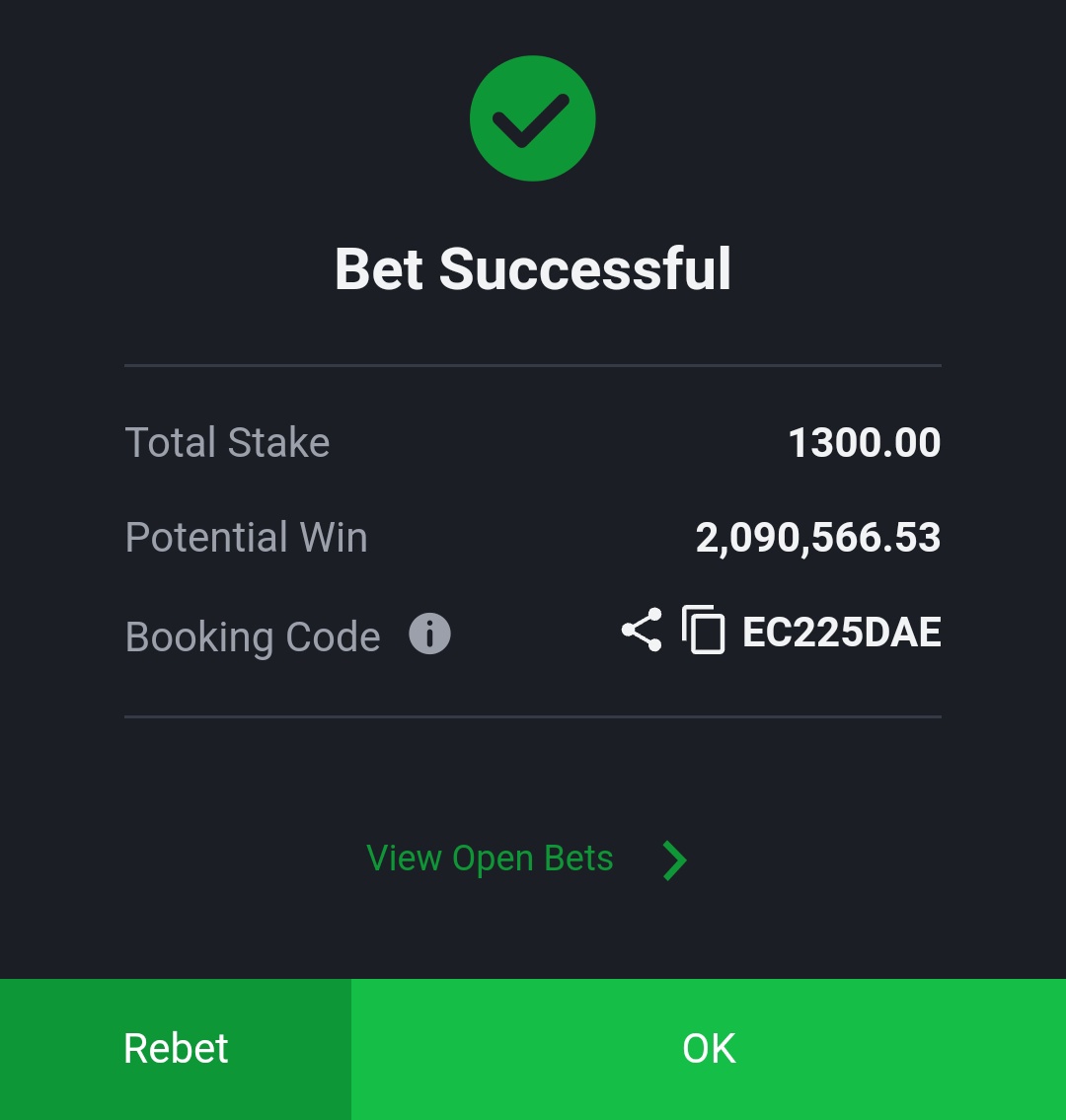 deenayaah's tweet photo. Code: EC225DAE // 1k odds
       (Over 2.5 //13 games )
.
.
.
.
.
500k giveaway to the first 200 people that repost when it booms https://t.co/PoPyK1glzd