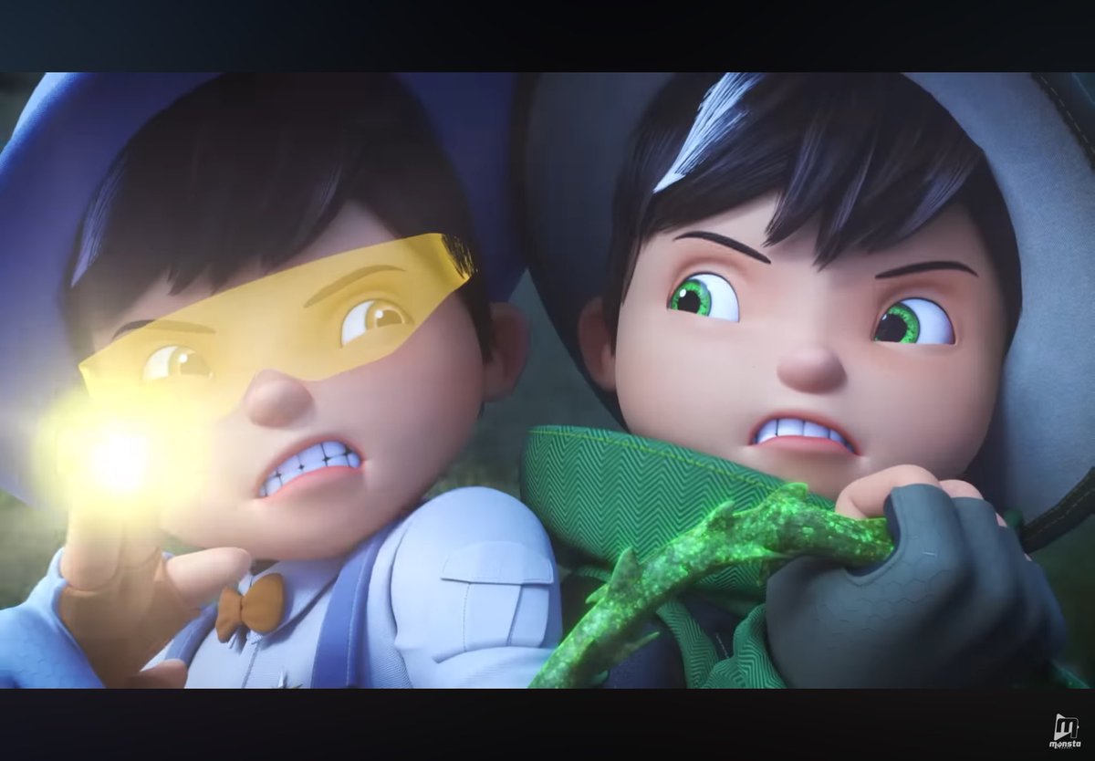 Nz_At76's tweet photo. #BoBoiBoy #BoBoiBoyGalaxy #KembaliBeraksi #TeamDuri #TeamSolar Dorang bergaduh lagiโฆ.apa lah jadinya ye if Hali ada dalam situasi ni. Mesti, Hali marah kat drg lagipun dia kan abg~ hehehe sorry Hali big bro mood dtg https://t.co/URlz7rX193