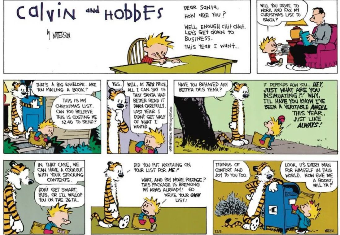 FoolzWizdom's tweet photo. I have a spreadsheet of my every deed
In the green always, when they are tallied
A special secret formula is applied
To show that I could’ve never lied
#CalvinandHobbes #Versified https://t.co/nGermM1kW6