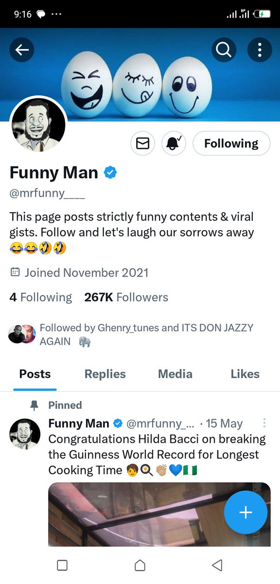 barndani's tweet photo. @mrfunny____ Access 1495273728 Terhile Nyikwagh.  @mrfunny____  Comedy is one thing you can't fake, you are everything fresh and original. Thank you for being a blessing! https://t.co/8pz1ECOD5a
