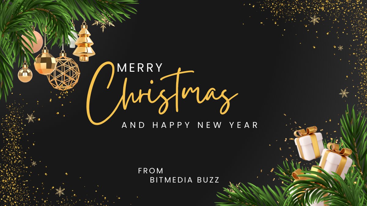 BitMediaBuzz1's tweet photo. Amazing thanks to all of you from #BitMediaBuzz for riding with us in every buzzing news in the space! 😍🚀
We're excited to see you in #NewYear2024🌠
We wish u all a lovely holiday season🎄🎇
Happy holidays from us to yours!❤️
#blockchain #Decentralization #crypto #community https://t.co/qhwdAeOvxO