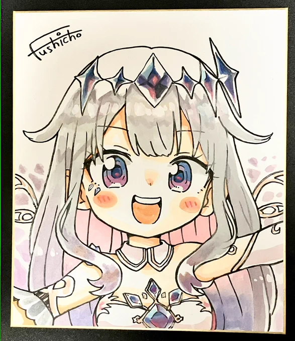 ビジューちゃん色紙 