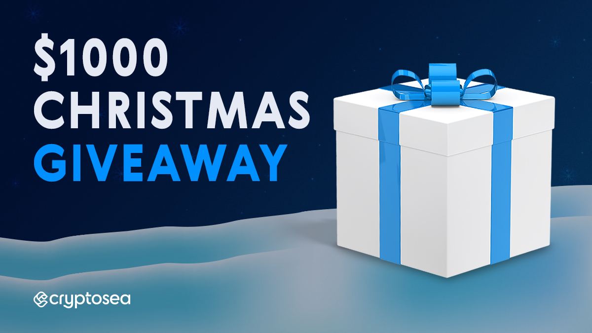 cryptorover's tweet image. $1,000 Christmas Giveaway! 🎄🎉

How to participate:
• Like &amp;amp; RT
• Follow @cryptoseacom @rovercrc @sem260

Extra entry on IG at CryptoSea

The winner will be picked in precisely 72 hours!