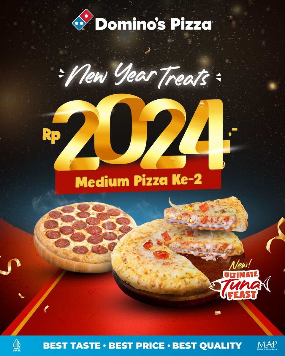 Holiday amp Party Vibes Mode ON NAMBAH Cuma 2 RIBU an langsung dapet Medium Pizza ke 2 yang...