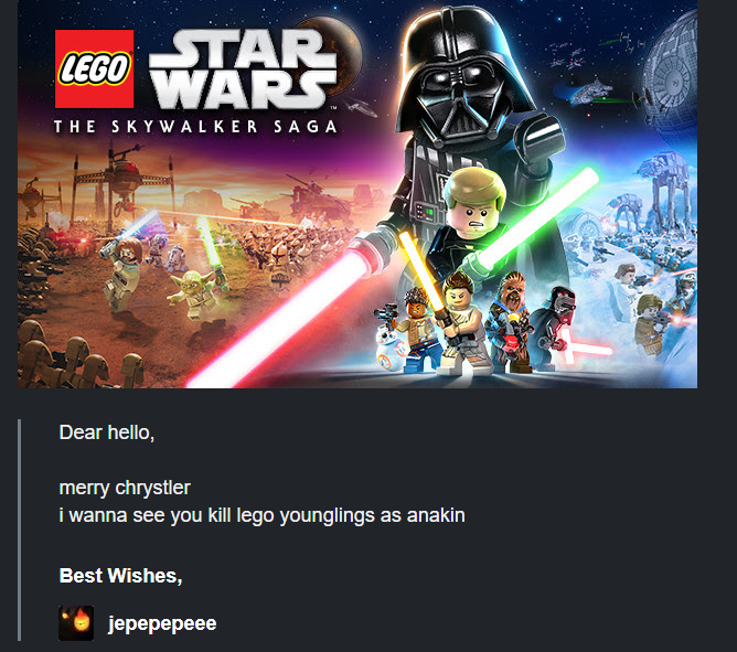 happy crimmus 
its crismun 
merry crisis 
merry chrysler

SANKYUUU