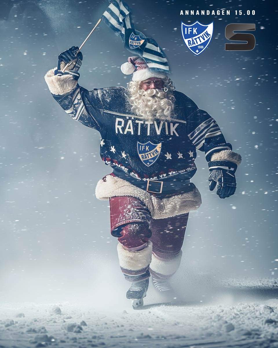 IFK Rättvik Vs SAIK är det vi bjuds på Annandagen i Rättvik Arena. Elitserien för damer. 15.00. God Jul! #svbandy
