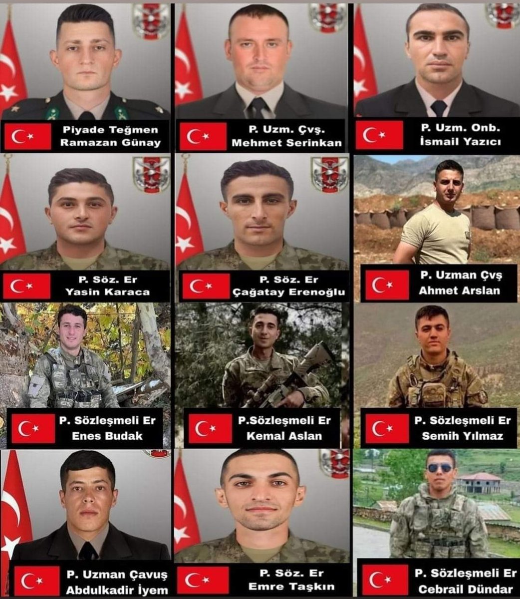 Dağlara,  dar sokaklara
sığmayan yiğitlerimizi tabutlara sığdırdık."

Allah Rahmet etsin , Mekanınız Cennet olsun 

#ŞehidinVarTürkiye