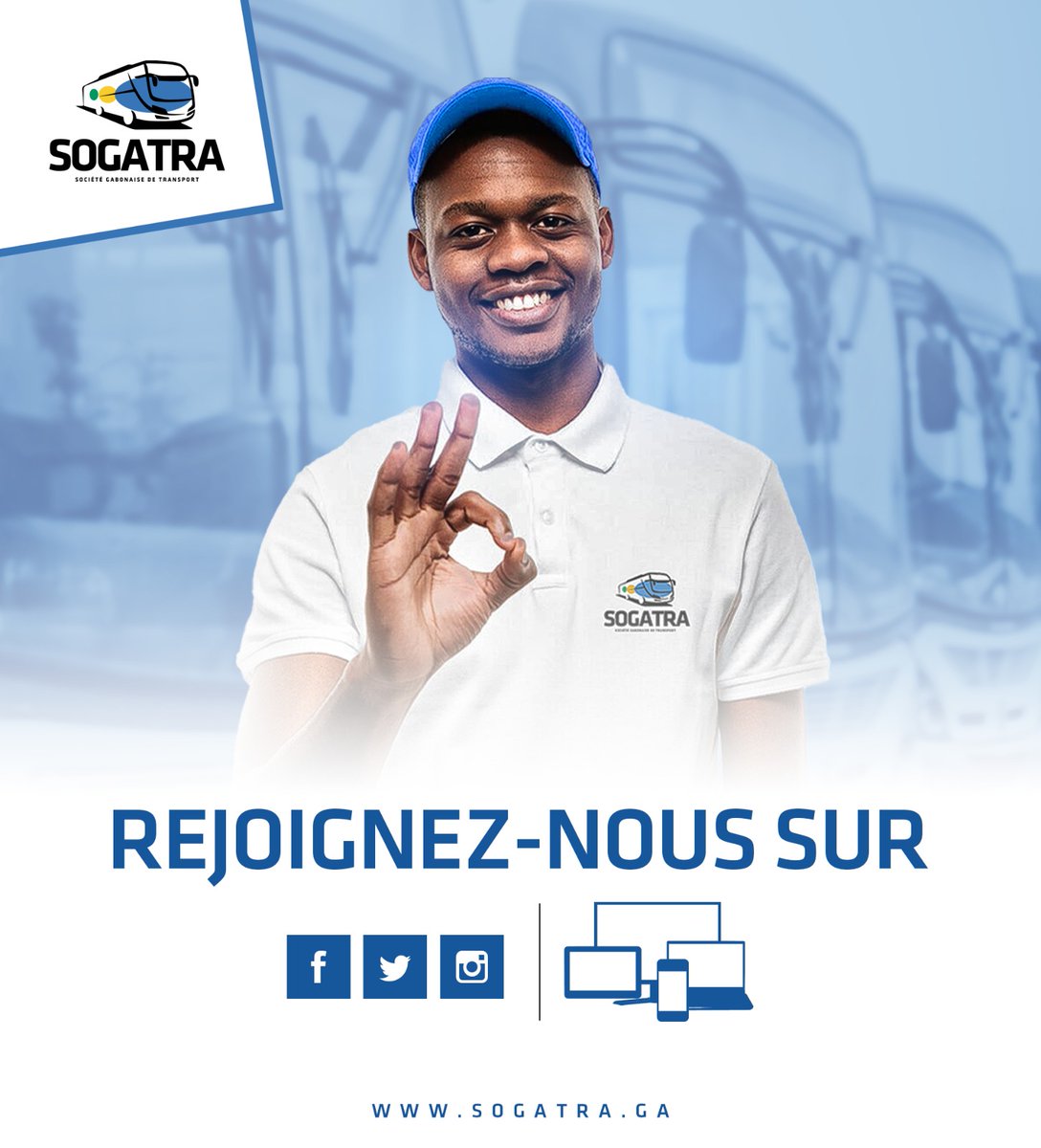Sogatra241's tweet photo. BIENVENUE À BORD DE NOTRE PAGE OFFICIELLE ! 

Imaginez que vous êtes dans le bus de la SOGATRA : installez-vous confortablement et profitez de l'expérience du bon parcours...🚌🌍
 
 #SOGATRA #Transport #Gabon https://t.co/HYNAhgXgRY