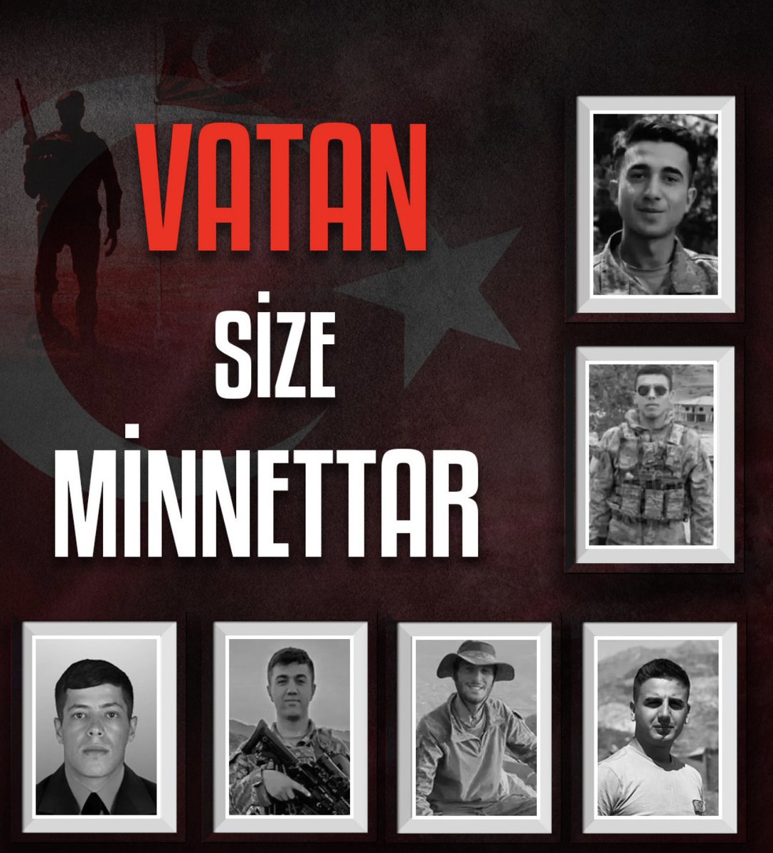 MehmetALCI27's tweet photo. Yıldızını parlat, güneşini yak Açıl ey gökyüzü, şehit geliyor Cenneti Âlâ’yı lûtfeyledi Hak Kat kat yarıl, yol ver, şehit geliyor🇹🇷

Şehitlerimizin Mekalanları Cennet Makamları Ali Olsun.  
Aziz Milletimizin Başı Sağolsun.
#sehidimizvar 
#PenceKilitOperasyonu https://t.co/qj9wrv4C6C
