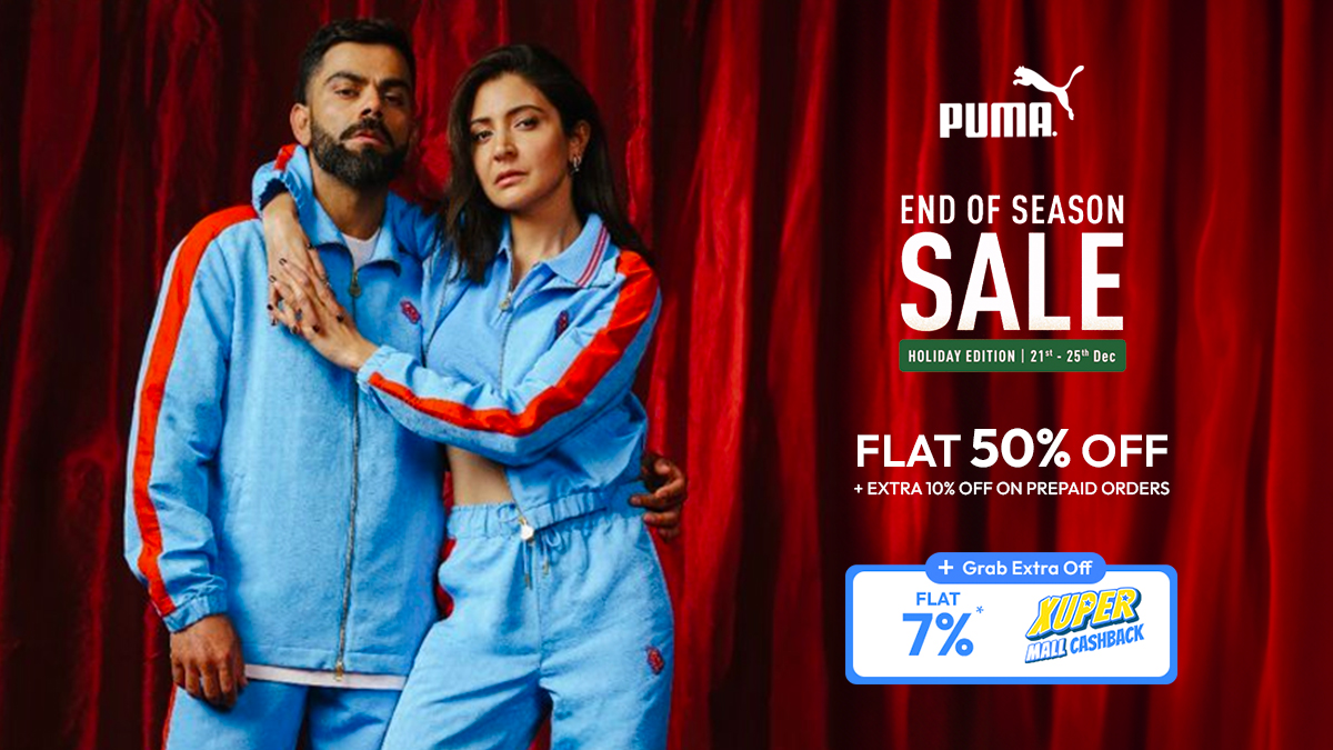 superdostai's tweet photo. FLAT 50% OFF + EXTRA 10% OFF For You
+ Flat 7% Cashback @ Puma's Online Store
Shop with Cashbk - https://t.co/ZFwl2b7xGo
Skip Cbk & Shop - https://t.co/5ZK0BxJyER
.
.
.
#puma #shoes #sneakers #tshirt #jeans #xuper #cashback #xerve #yousavemax #offers #viratkohli #anushkasharma https://t.co/YtFOA5eTmF
