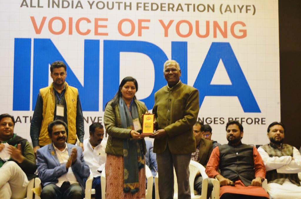 ComradeDRaja's tweet photo. Inaugurated the Voice of Young India national convention hosted by AIYF. Youth of our country is facing multiple challenges and unity is the way out.

17 youth organisations participated in the event in a show of youth unity.

#VoiceofYoungIndia #YouthforINDIA
@IndiaYoungVoice https://t.co/46WSE7iSAk