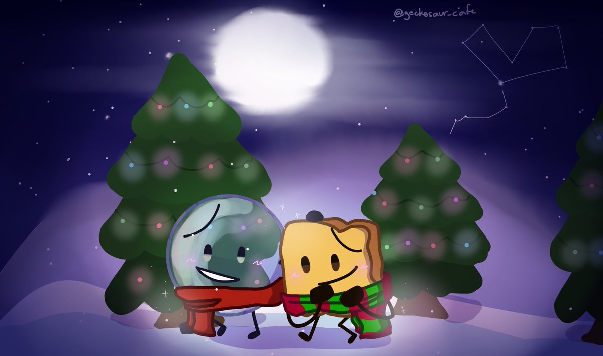 _mao_x2's tweet photo. Taking a stroll

On a winter night..... :]

[ #osc #osctwt #objectshow #objectshowcommunity #BFB #woodybfb #bubblebfb #bfbfanart #bubblexwoody ] https://t.co/gzQe3pys3J
