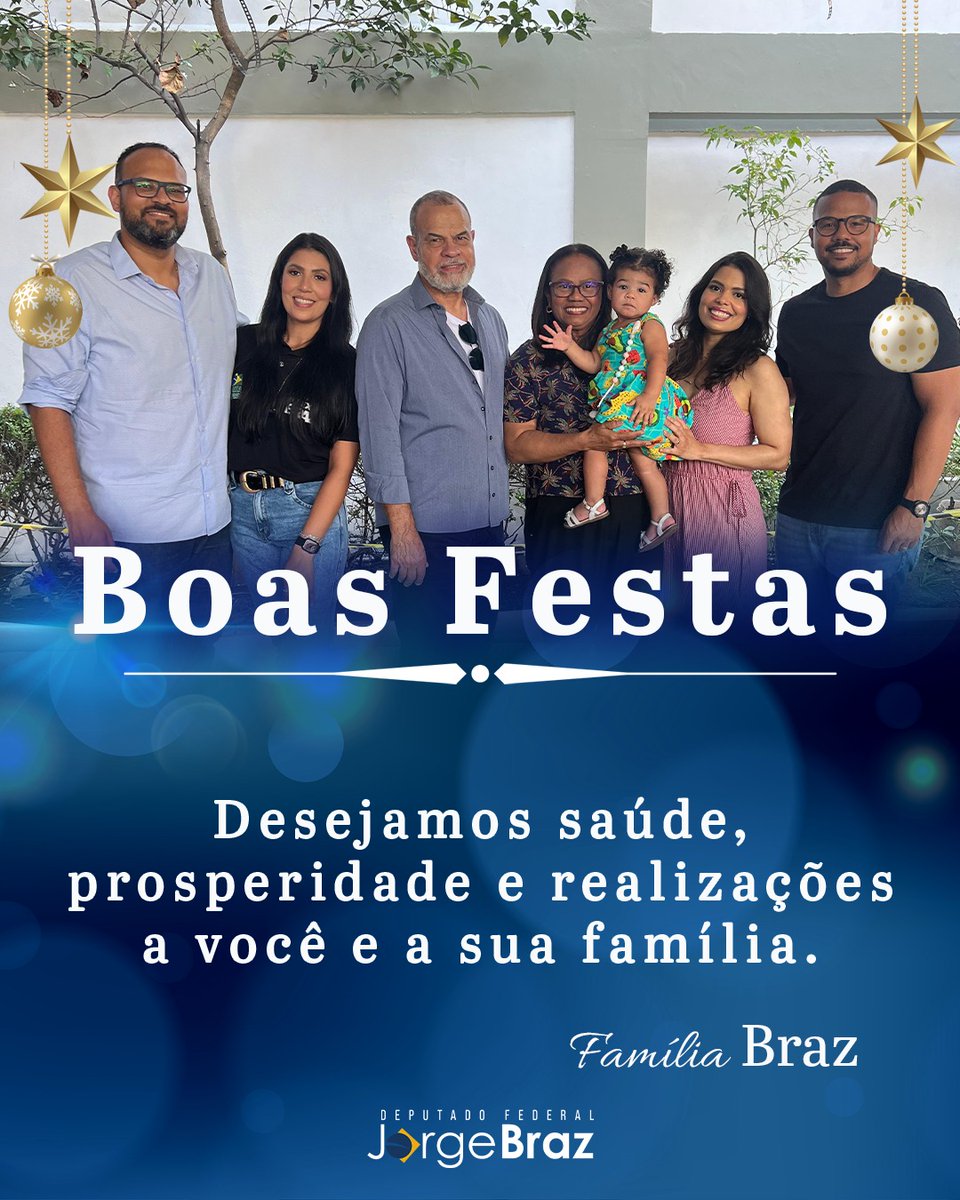 Que o maior presente seja a presença de Jesus em sua casa. Que os dias sejam celebrados em paz e harmonia e o Ano Novo recebido com muita fé e alegria.

Que Deus ilumine você e toda sua família. Boas Festas!✨