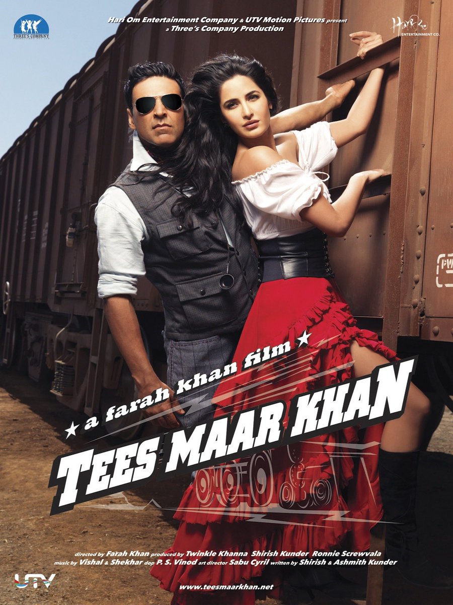 13 Years of #TeesMaarKhan Let me confess - I LOVED THE FILM! It was one zany comedy made by #FarahKhan for #AkshayKumar #AkshayeKhanna and #KatrinaKaif Come on yaar, admit it if you liked the film too 🤩🤩🤩 @akshaykumar @TheFarahKhan