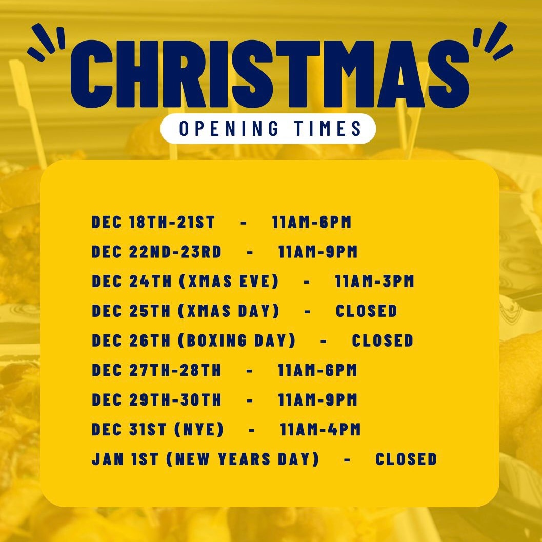 Heads up

No breakfast or delivery today! We are open at the market 11 - 3 for our main menu

Last chance to get your pre Christmas cafe at the end of the universe fix