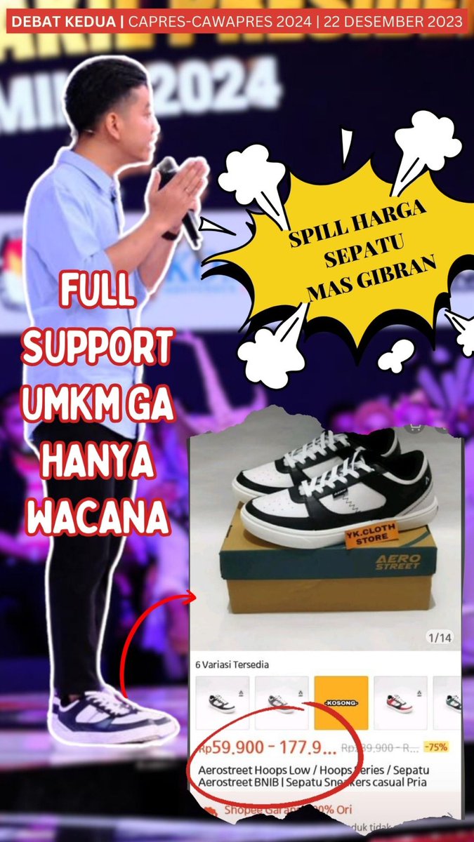UMKM kecil di support mas Gibran berani tampil beda keren mas
#GibranMendengar