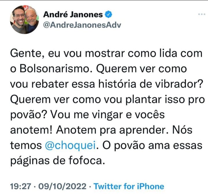 nilce_baroni's tweet photo. @AndreJanonesAdv Olha que interessante, quem faz uso da mentira e das páginas de fofoca disseminadores da maldade humana. Malditos vão pagar. https://t.co/yNqj5vZrbq