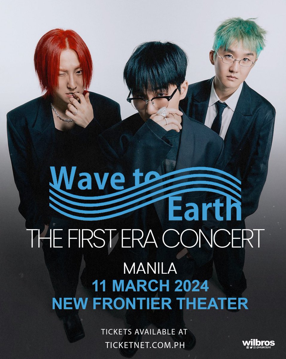 SoundCheckMNL's tweet photo. 🌊✨ Get ready, Manila!🇵🇭South Korean indie band #WaveToEarth will be having their 1st solo concert on March 11, at the New Frontier Theater! Get your tix @TicketNetPH Secure your spot for a night of incredible music and memories! #TheFirstEra @WilbrosLive #WaveToEarth https://t.co/lTXlrM2A25