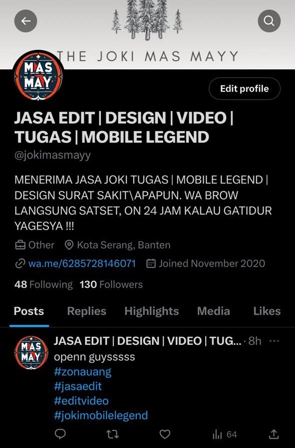 Thecupcake1__'s tweet photo. MENERIMA JASA JOKI TUGAS | MOBILE LEGEND | DESIGN SURAT SAKIT\APAPUN. WA BROW LANGSUNG SATSET, ON 24 JAM KALAU GATIDUR YAGESYA !!!
https://t.co/JWeKjkvLqC https://t.co/m66Pvm6SBd