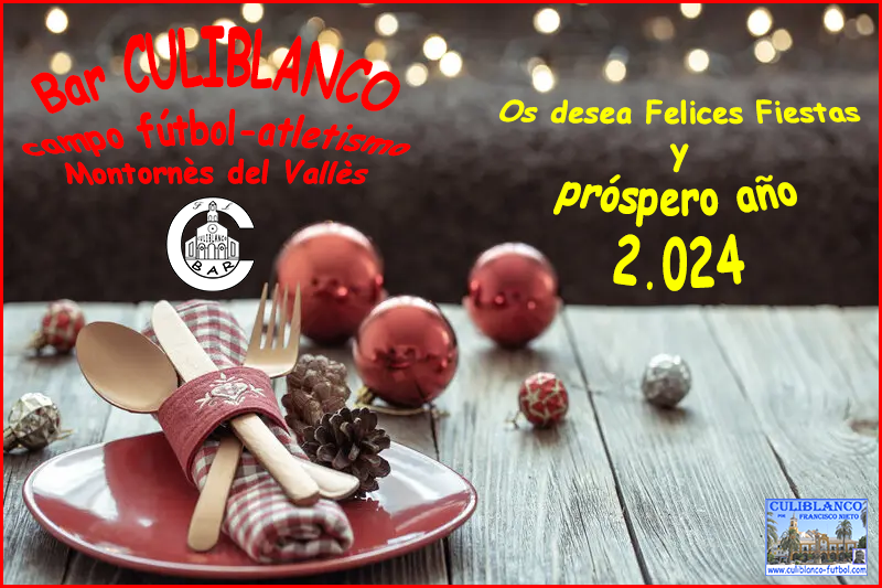 Bar CULIBLANCO os desea Felices fiestas y próspero año 2.024. culiblanco-futbol.com/2019/11/bar-de… #montornesdelvalles