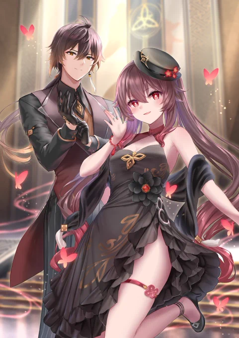 胡桃&鍾離先生 往生堂パーティー #原神 #Genshinimpact 