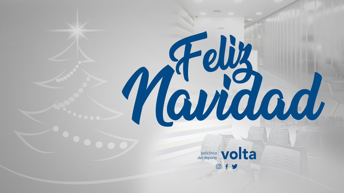 🎄 ¡#FelizNavidad! 🎄

- Desde la Policlínica del Deporte VOLTA os deseamos una Feliz Navidad y un Próspero Año Nuevo cargado de salud.
