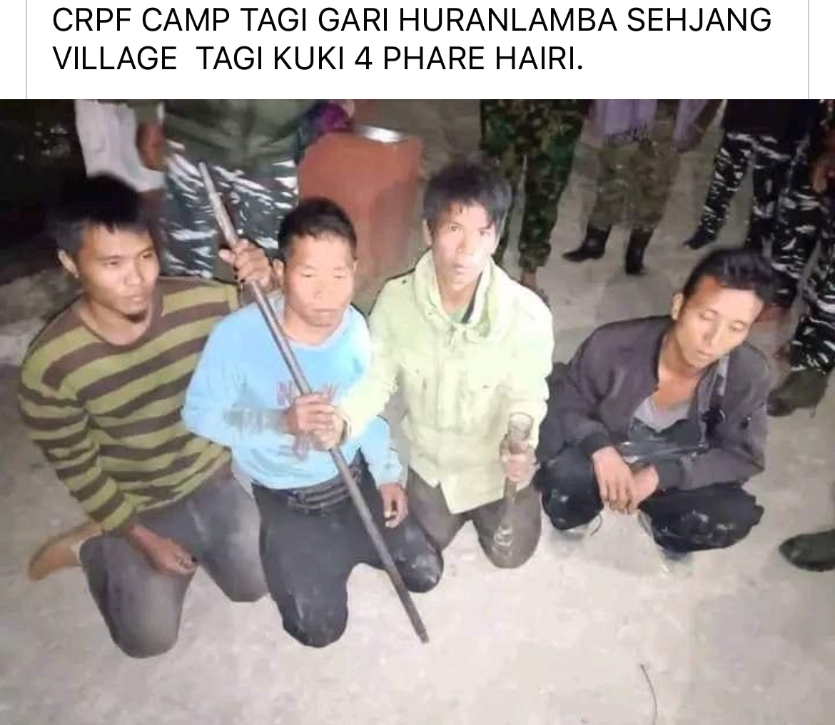🚨University of #PoppyLand strongly condemns the arrest of our innocent #Kuki_Zo vehicle miners🚨

These four people were mining ⛏️ vehicles to sell for Christmas, only to be called vehicle thieves.

We condemn demeaning #Kuki_zo community in strongest terms.

#Manipur.