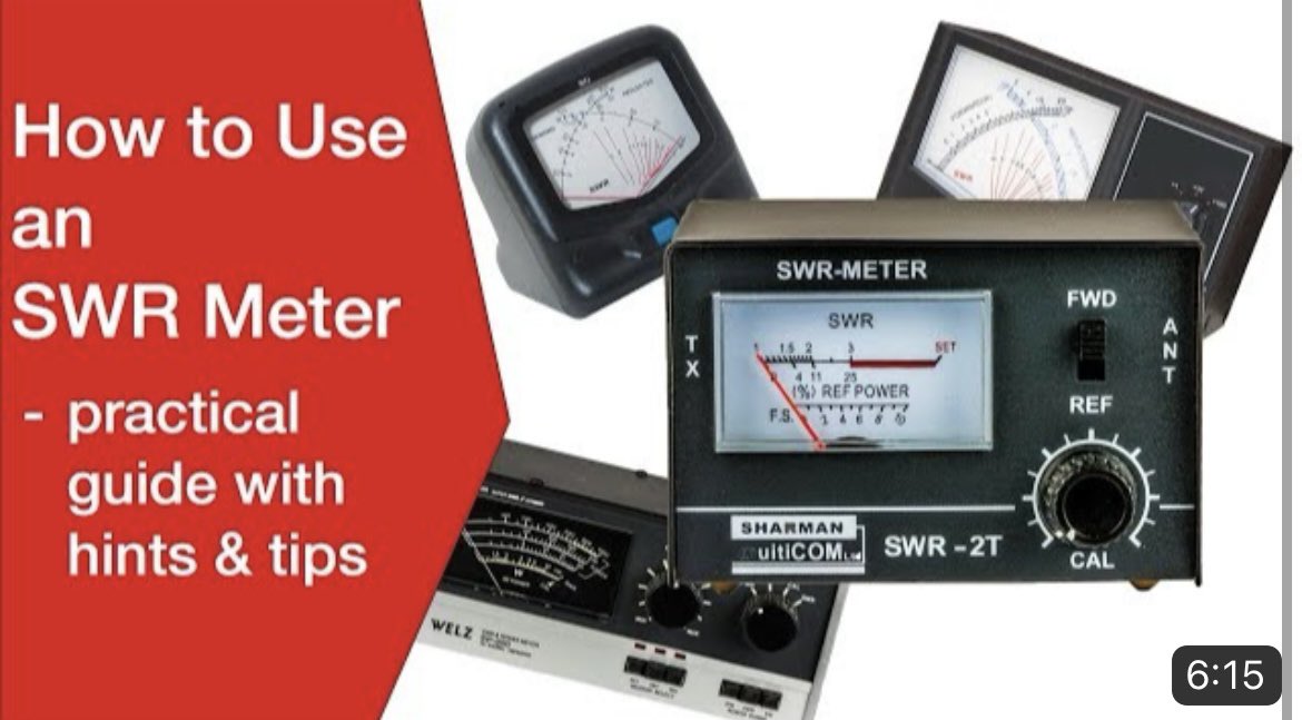 ElecNotes's tweet photo. Check out our video on how to use an SWR meter: standing wave ratio meter - guidelines &amp; tips

Watch now: https://t.co/UiNiWVBCLe

#SWR #SWRmeter #amateurradio #hamradio #hamr https://t.co/Jilr0pnsw8