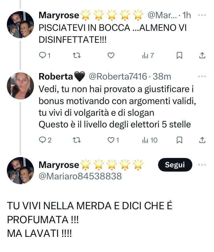 Il livello degli elettori 5 stelle ⬇️