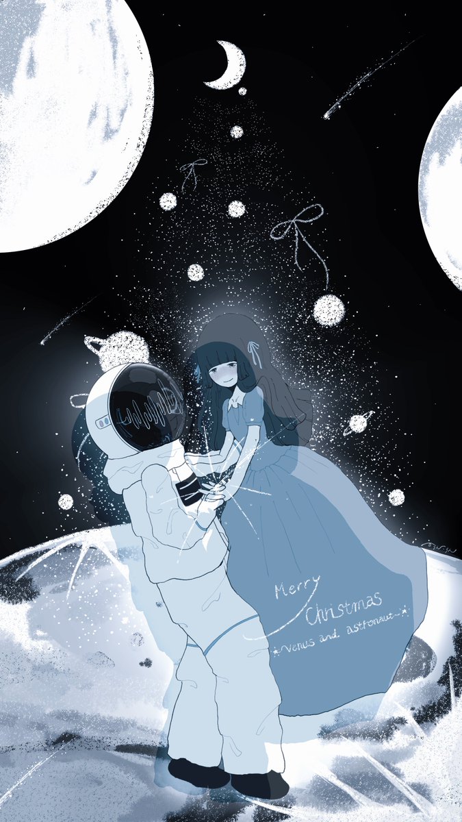 .·꙳☄︎𓈒𝙼𝚎𝚛𝚛𝚢 𝙲𝚑𝚛𝚒𝚜𝚝𝚖𝚊𝚜 - ̗̀☾. ̖́-

 #金星人ちゃんと宇宙飛行士くん 
 #Christmas2023 
