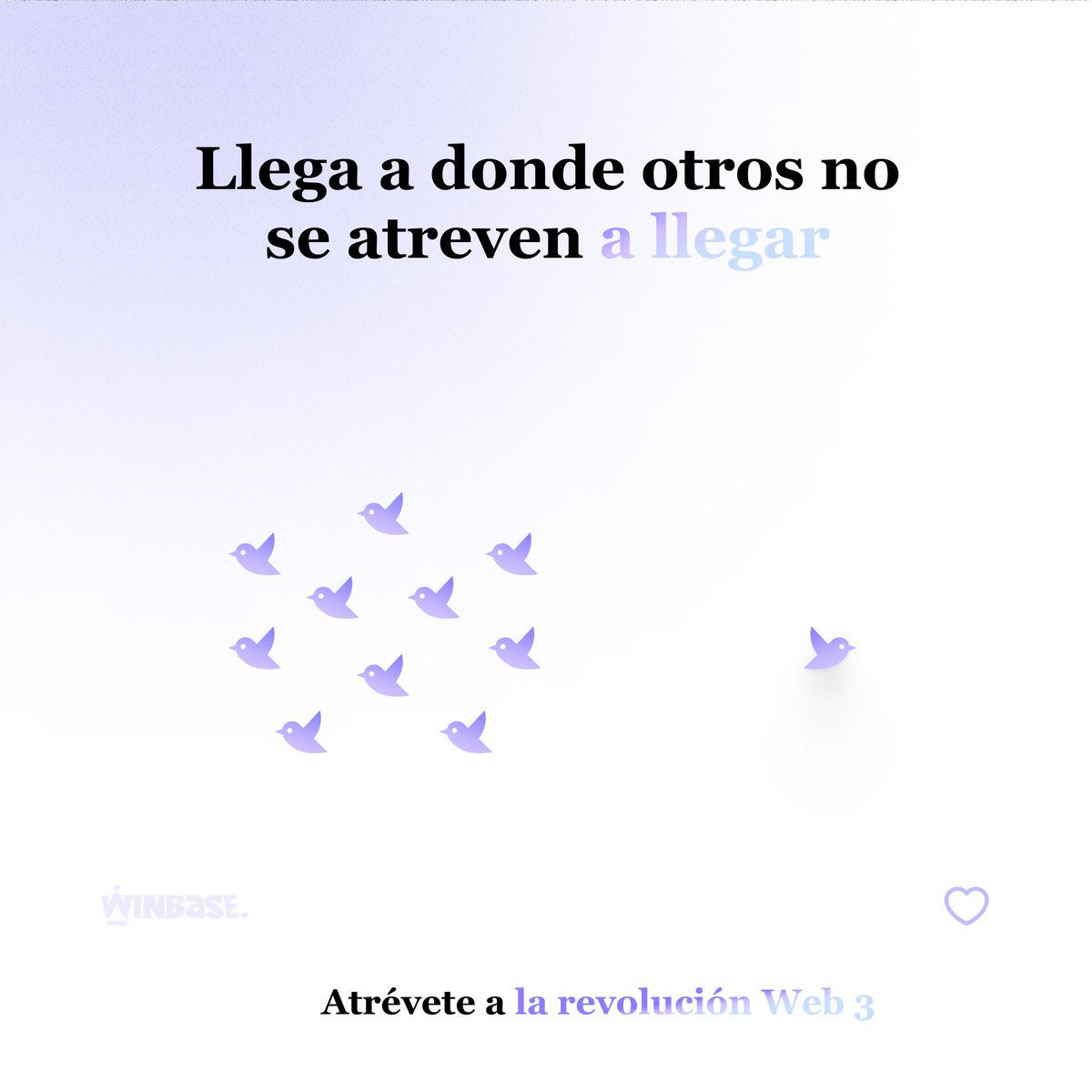 Como #creador

Gracias a Winbase puedes:

🔊 Interactuar de forma directa

💪 Responder a sus dudas

Da rienda suelta a tu #comunidad , #monetiza tu contenido y crece como te mereces.

Sé parte de #Winbase y súmate a la revolución #web3