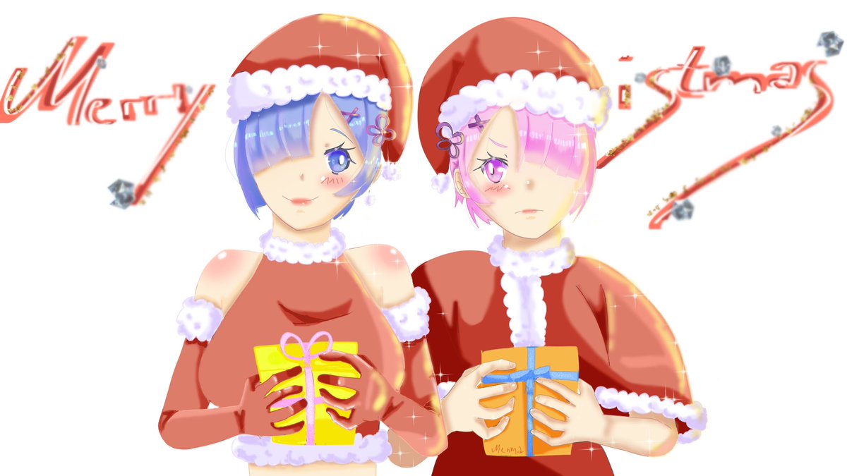 Merry xmas everyone ❤️ I hope u all have a nice christmas ❤️

#rem #rezero #rezerofanart #ram #remandram  #Christmas  #ArtistOnTwitter  #artmoots